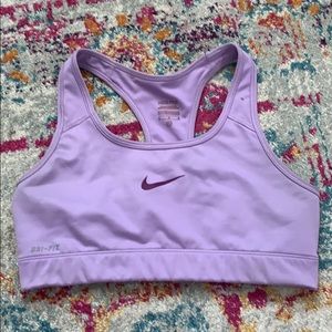 Lavender Nike Dri-Fit Sports Bra